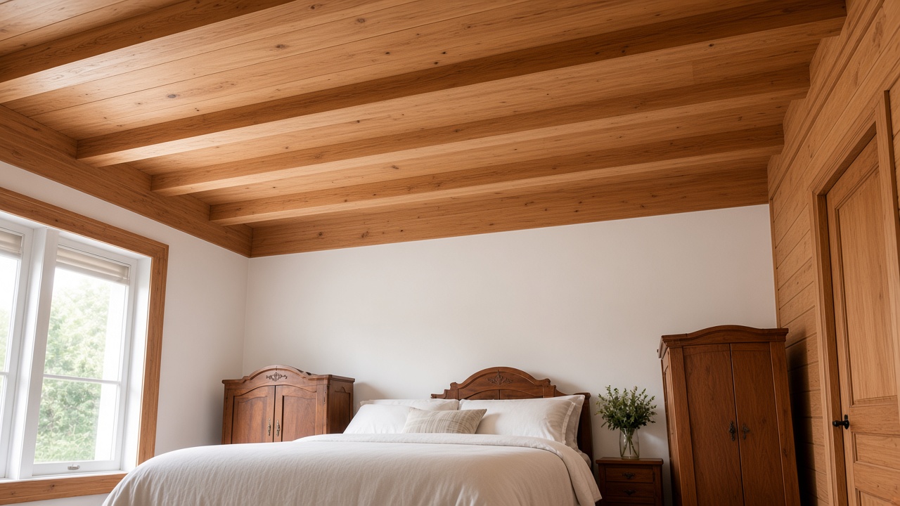 Madera interior con la veta a la vista